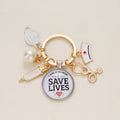300 Models Medical Key Chains for Doctor Nurse Hat Cap Mask Key Ring Injector Syringe Cardiogram Stethoscope Pendant Key Chain