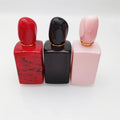 Luxury Classic Refillable 50ml GlassRectangular Perfume Bottle Spray  Perfume Bottle New Design Clear Spray Glass Perfume Bottle