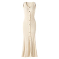 Women's Casual Short Sleeve Knitwear Solid Color Spring Dresses Customized Wholesale Sleeveless Women's Neck Knitwear