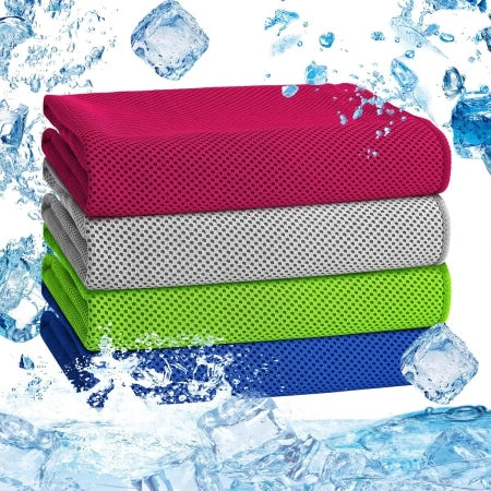Super Face 100x30CM Microfiber Cooling Towel Instant Cooling Material Cooling Print Towel
