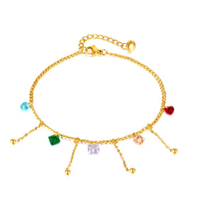 Classic Gold Plated Stainless Steel Feet Chain Light Luxury Body Jewelry for Women Perfect Gift for Party Occasions