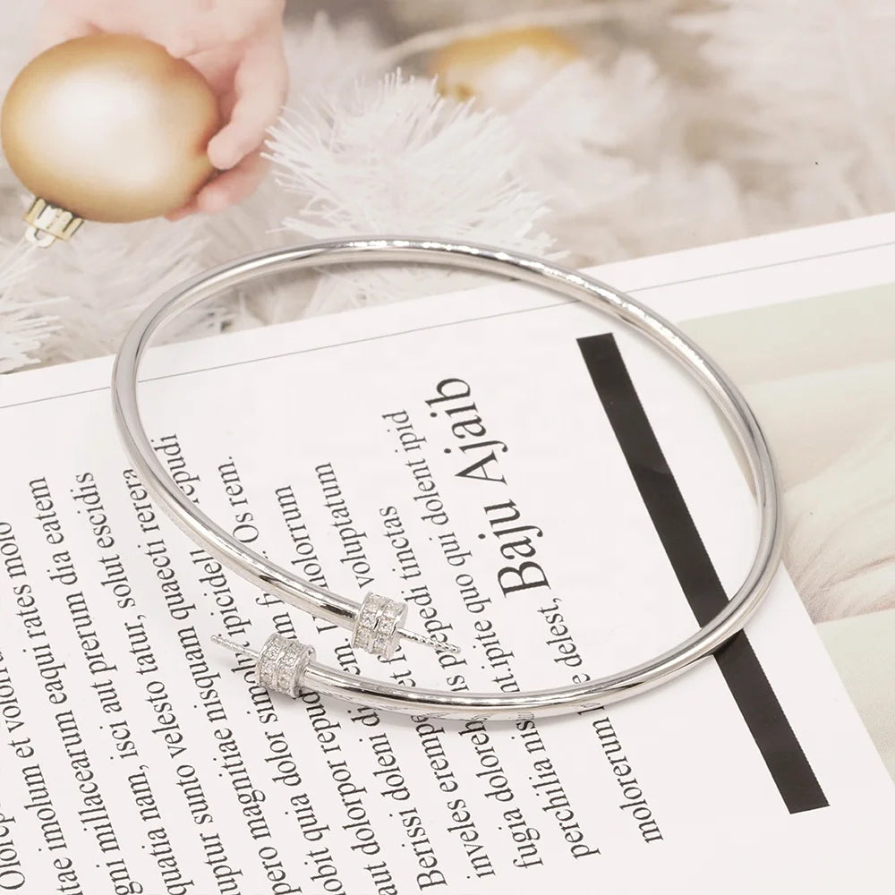 B189 10-12mm 925sterling Silver Gold Plated Wholesale Freshwater Pearl Charm Bracelet Mounting Fancy Jewelry Resizable for Women