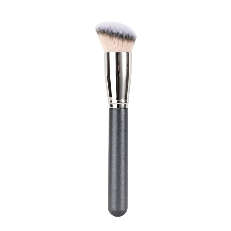 2pcs  Facial Synthetic Fiber Private Label Vegan Foundation  Slanted Concealer Makeup Brush Set