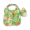 2026 Custom Print Eco Reusable Folding Flower Pattern Oxford Fabric Supermarket Grocery Promotion Shopping Tote Bag