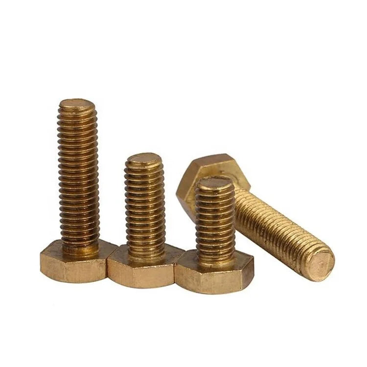 M8*25 Brass Copper Hex Head Copper Screws for Architecture