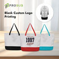 Prosub 380g Linen Sublimation Tote Bag Blank Custom Print Logo Sublimation Shopping Handbags With Zipper
