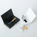 Custom Black White Art Paper 2ml 3ml 5ml 10ml Essential Oil Perfume Vial Spray Bottle Paper Box With Insert