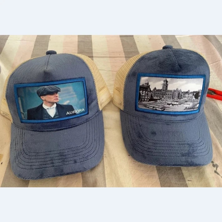 Custom 3D Embroidery Trucker Hat 5 Panel Velvet and Mesh for Summer and Winter for Outdoor Casual and Travel Scenes