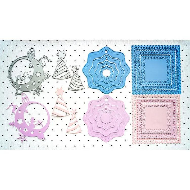 Modern Style Metal Cutting Dies Sets for DIY Christmas Decorations Novelty Crafts & Paper Cards for Home & Office Use
