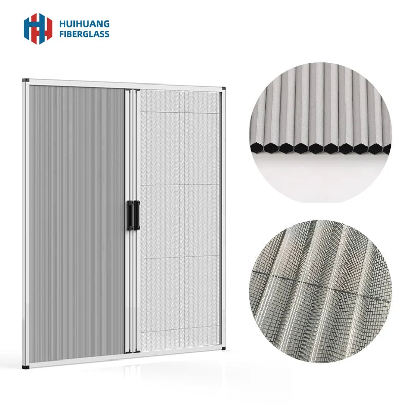 Window Screen Mesh Pleated Polyester Mosquito Net Waterproof and Full Blackout Honeycomb Blind for Door and windows 2 in 1
