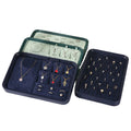Luxury PU Leather Jewelry Display Tray Blue and Green Suede Chamois Tray Rings Earrings Necklaces Bracelets Bangles Storage