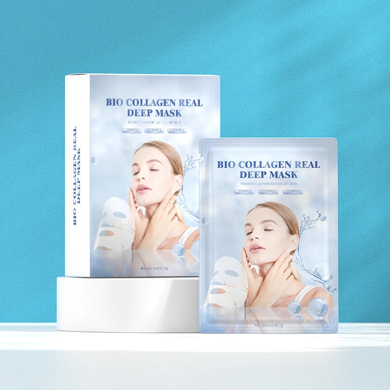 Facial Mask Hyaluronic Acid Sheet Masks Hydrating Calming Vitamin C Pearl Biodegradable Collagen Crystal Female Travel Size