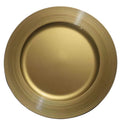 13 Inch European Style Prime Quality Round Gold Charger Plate Unique Design Restaurants Dinner Plate