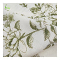 Factory Direct Supply Customized 100% Polyester Fabric Eco-Friendly Flower Pattern Printed Imitation Linen for Girls' Clothing