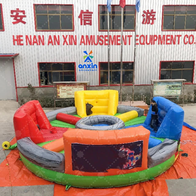 Commercial Rental Team Game PVC Inflatable Hippo Hungry Customized Size for Children Adults Anxin Brand 2 Year Warranty 4+
