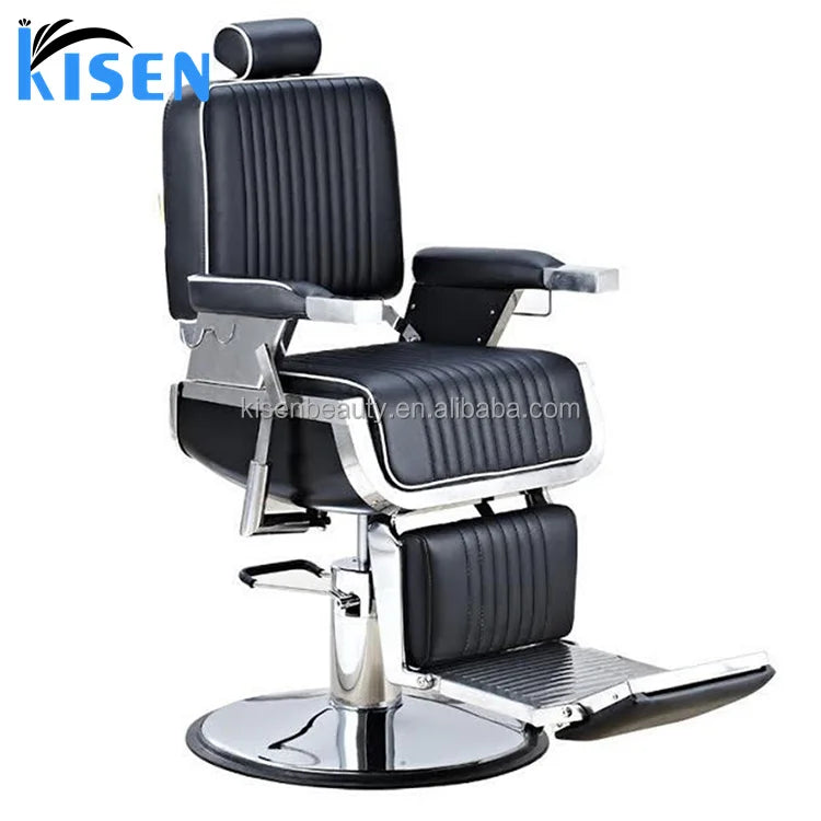 Kisen Antique Barber Chair Beauty Salon Furniture BarberShop Factory Supplier Stylist-Hairdresser Use Styling Hair Cutting Chair