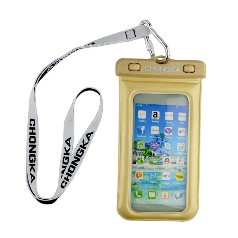 30M Underwater Smartphone Phone case Waterproof Pouch Dry Bag for Outdoor/Water Parks/Beach