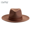 Ladies Hats Wedding Church Wide Brim Gentlemanly Men Fedora Hats High Quality Wool Felt Hats