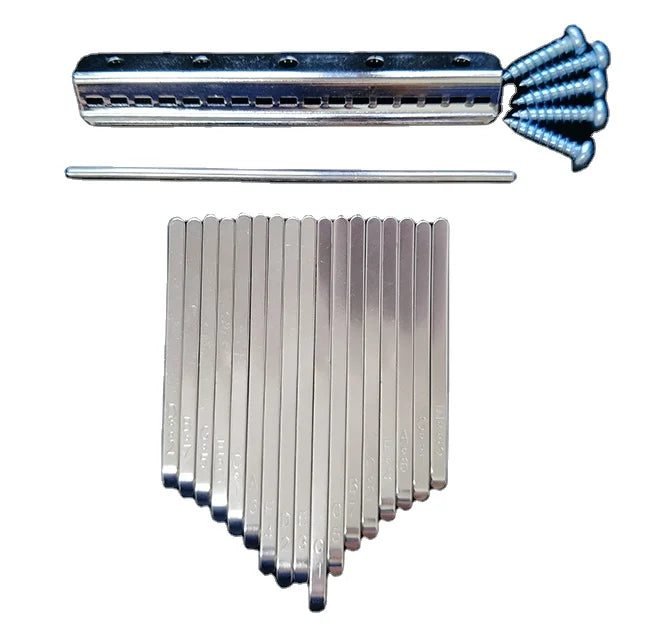 17-Keys Kalimba Handmade DIY Piano Kits Natural Steel Musical Instrument Accessories Customizable HTKY17 Height 500pcs Carton