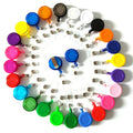 Retractable Plastic Pin Magnetic Wallet Alligator Clip Badge Holder Reel