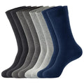 Men's Cotton Crew Dress Socks Wholesale Breathable Comfortable Daily Anti-Odor Socks Customizable with Anti-Bacterial Feature