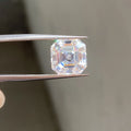 HQ Gems 6X6mm Moissanite Stone 1 Carat GRA Certificate White D Asscher Cut Moissanite Loose Gemstone