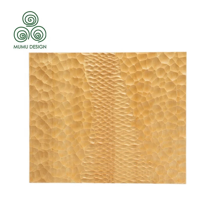 Interior Wainscoting Decor Cladding 3D Veneer Sheet High-end Custom Solid Wood Decorative Wall Panel