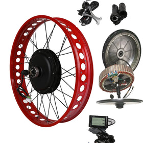 48v 60v 72v 1500w 2000w 3000w Hub Motor Electric Bike Bicycle Ebike Conversion Kit with Electric Bicycle Lithium Battery Option