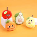 Cute Fruits Plush Cat Toy Polygonum Hydropipe Bite-Resistant Kitty Toys Silvervine Chew Stick Catnip Cats Toys