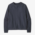 Women's Winter Casual Knitted Comfortable Cotton Crewneck Pullover Sweatshirts Solid Color Raglan Sleeve Front Logo