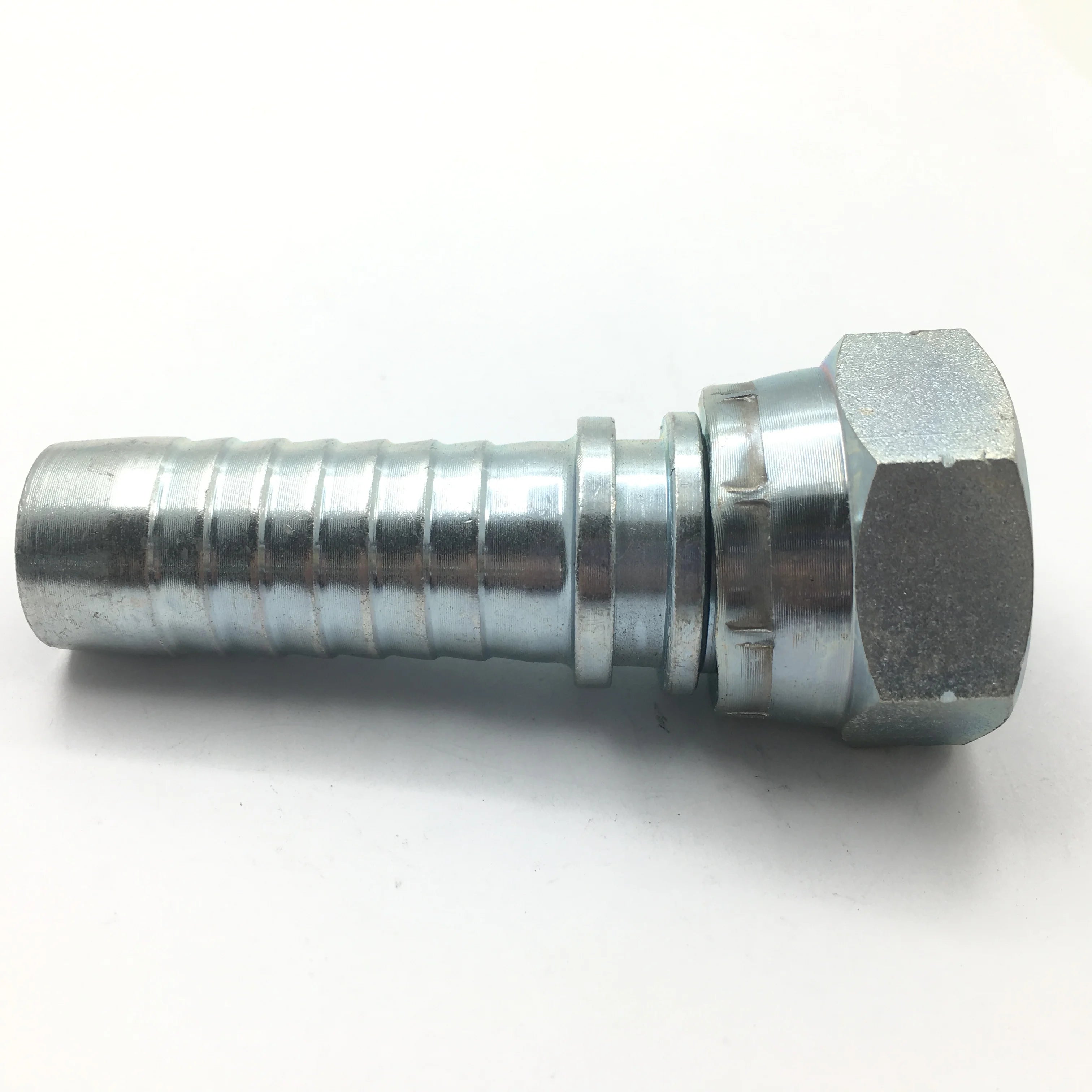 BSP Spherical Hydraulic Hose Female High Pressure Carbon Steel Forged Zinc Plated Hose Fitting 22111