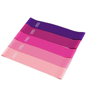 Factory Price Multi-Color Pink Latex Fitness Workout Elastic Exercise Custom Logo Resistance Loop Bands/