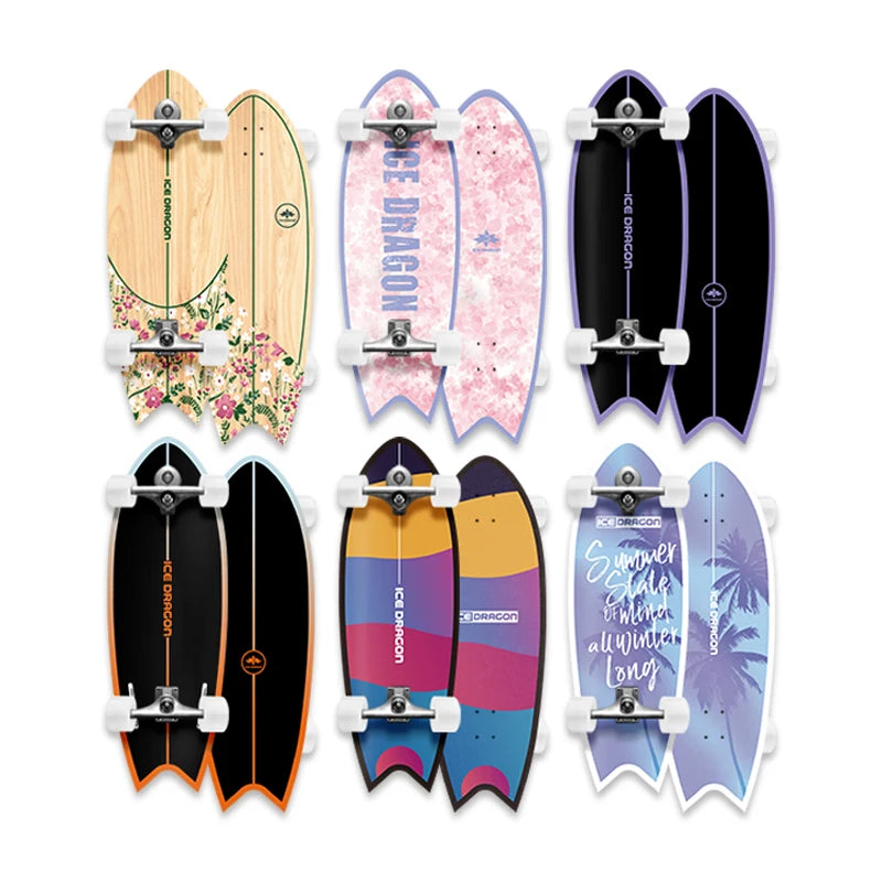 Factory Direct Sales 30*10 Inch Surf Skate B7 B9 Surfskate Truck 7 Ply Maple Surfskate Board