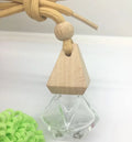Hanging Car Perfume Bottle Nature Wood Essential Oil Air Freshener Auto Perfume Diffuser
