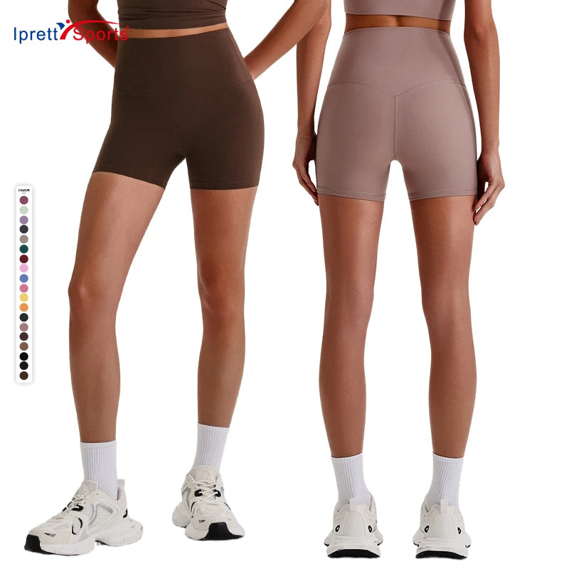 Classic Design Soft Fabric Girls Workout Shorts Custom Logo Fitness Yoga Wear Sports Shorts Non-see Through Gym Running Shorts
