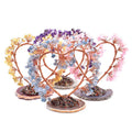 Wholesale Natural Crystal Gravel Healing Stones Tree Amethyst Gemstone Heart Crystal Money Tree