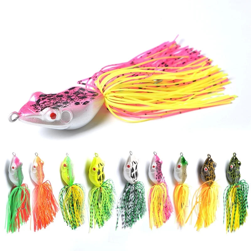 SNEDA Wholesale Topwater Frogs Lures 9 Color Soft Fishing Lure for Bass Pike 45MM 10G Cheap Frog Lure
