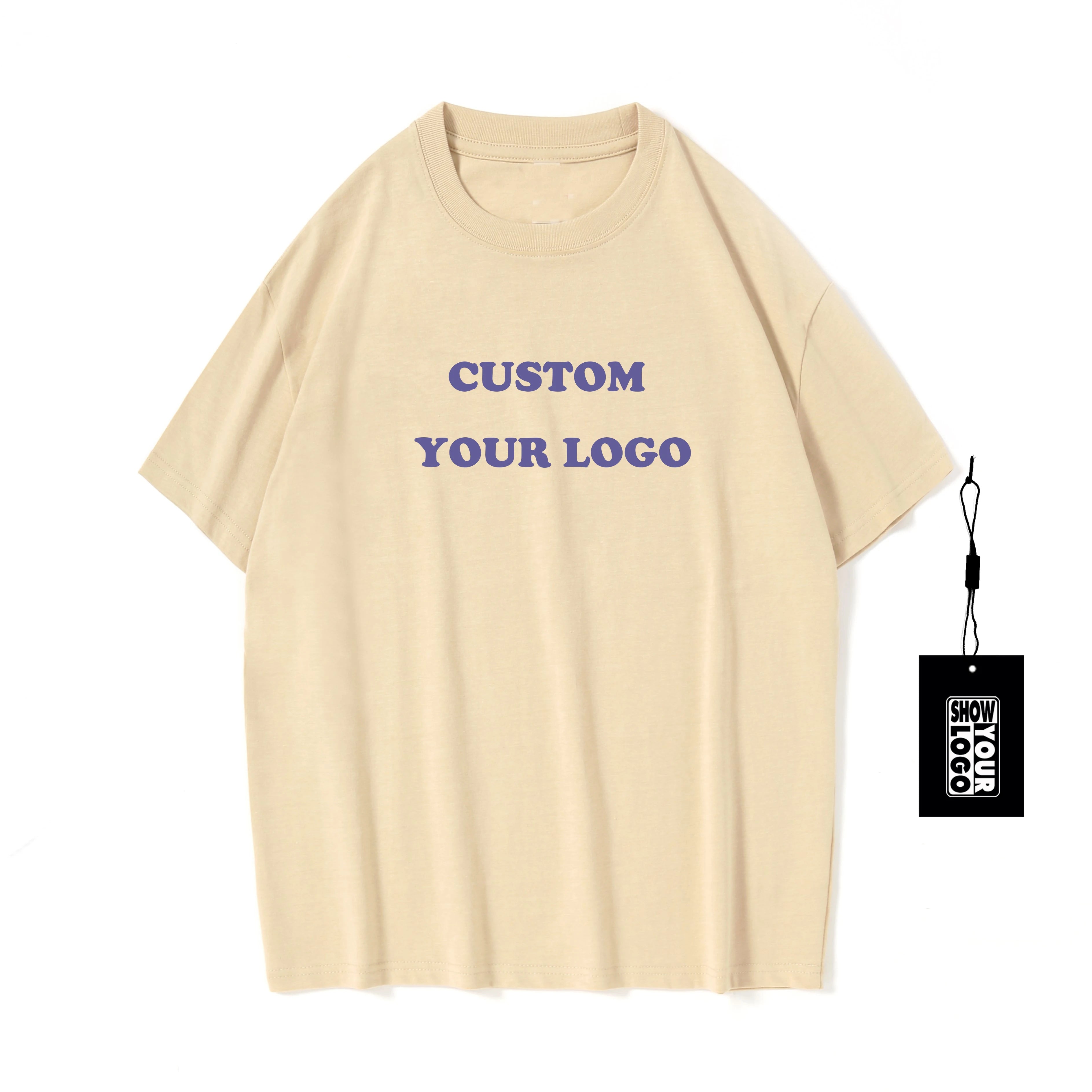 New Coming Heavy Weight Over Sized t Shirt  240g 100% Cotton Drop Shoulder T-shirts With Your logo Custom Print