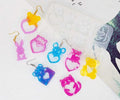 DIY Crystal Drop Glue Valentine's Day Series Earring Pendant Silicone Mold Mother's Day Earring Hanging Mold