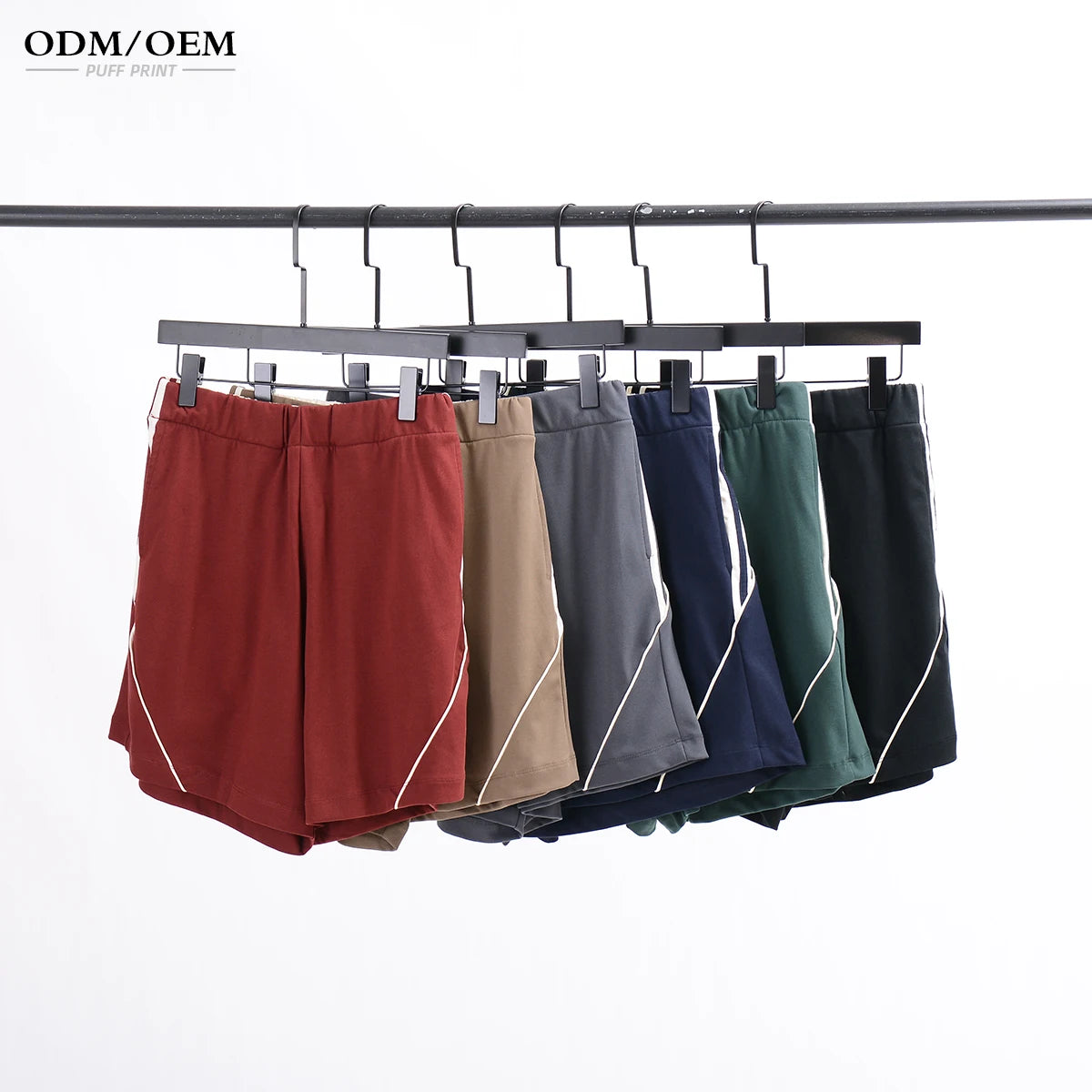 Custom Men's Summer Breathable Quick Dry Jogger Running Shorts Manufacturers Mid Waist Patchwork Drawstring Short