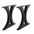 Luxury Brushed Finish Stainless Steel Square Outdoor Garden Table Base for Cafe Dining Restaurant Table Legs Base Furniture Legs