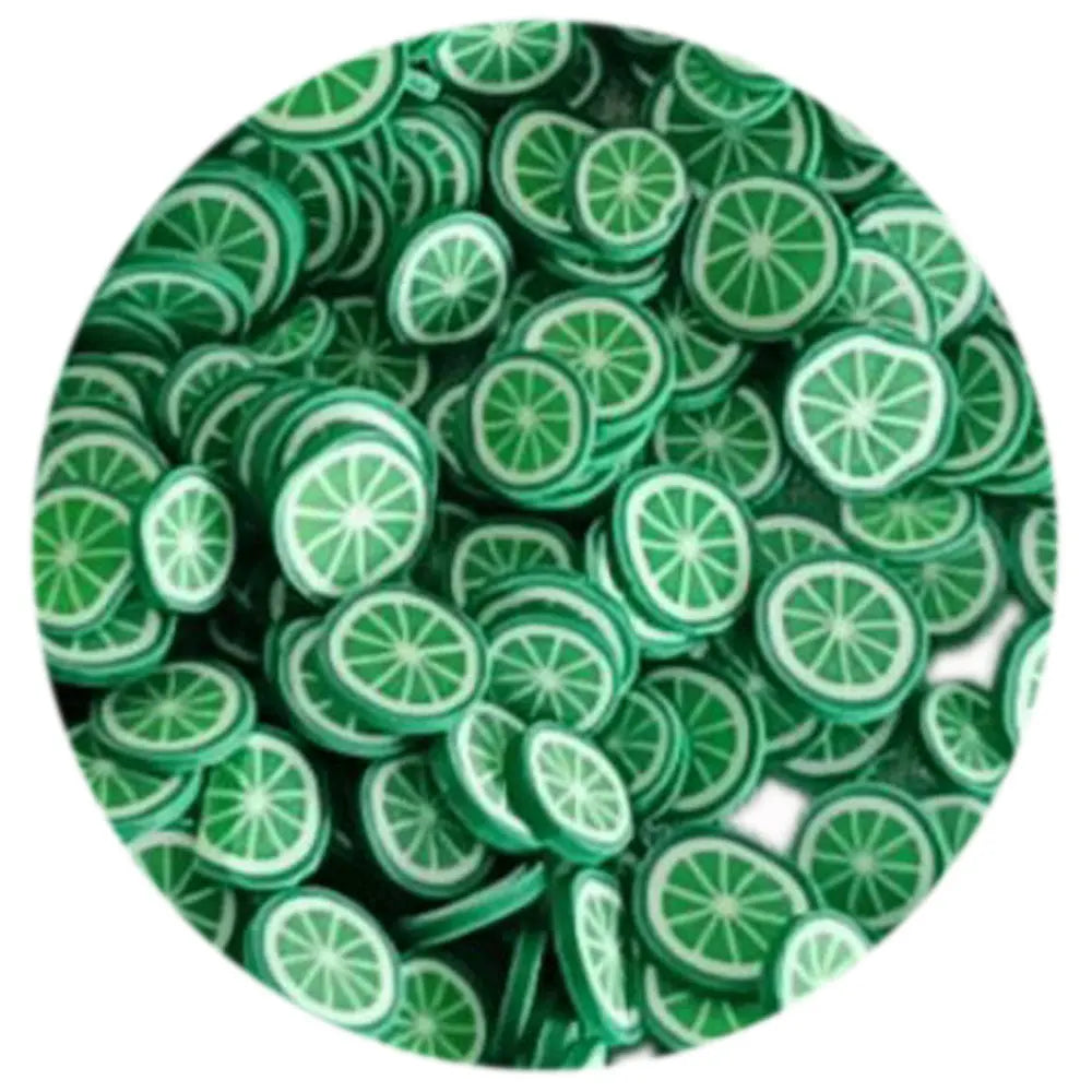 Lime Fruit Slices Polymer Hot Clay Sprinkles Scrapbooking Nail Art Decoration DIY Slime Filling Accessories