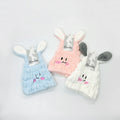 Double-Color Coral  Fleece Hair Towel Thickening Rabbit Wrap 'Princess Hat' for Bathroom Use-Drying Hair Caps