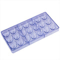 Almond Shape 21 Cavity Fondant Cake Candy Moulds 3D Clear Plastic Chocolate Mold for Baking