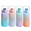 M4 Half Gallon 64oz Bpa Free Portable Gym Sports Water Bottles 2l Motivational Plastic Water Bottle With Time Marker