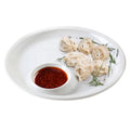 Unbreakable Restaurant Dinnerware White Round Melamine Chip and Dip Plate with Saucer