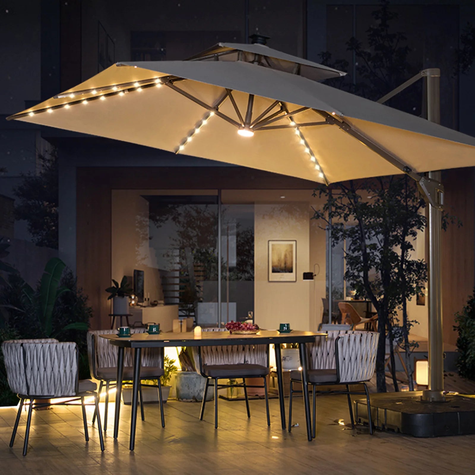 Wholesale Price Modern Commercial High-end Waterproof Outdoor Furniture Umbrellas Promotional Beach Restaurant Cafe Hotel Garden