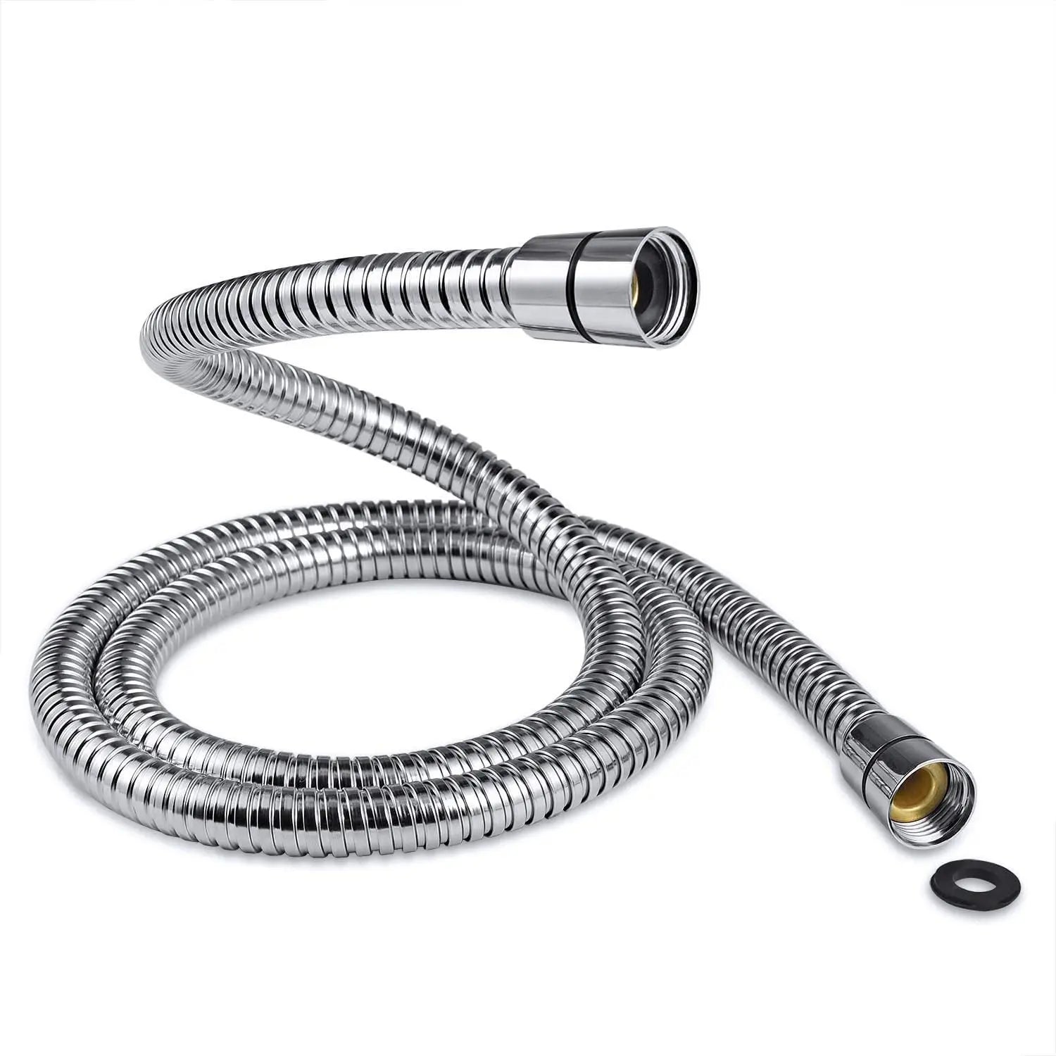 304 Stainless Steel Handheld Shower Head Hose Ultra-Flexible Replacement Shower Hose With Brass Insert