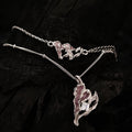 ICEBELA Jewelry Cherry Blossom Pink Heart Bracelet S925 Sterling Silver Texture Drop Glue Sweetheart Bracelet