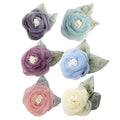 New Design Baby Hair Clip Chiffon Flowers/ Multilayer Flower/ Headband Accessories Handmade DIY Fabric Flower Heads
